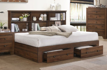 Crown Mark Millie Twin Bookcase Daybed in Brown Cherry image
