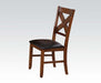 Acme Apollo X-Back Side Chair (Set of 2) in Walnut 70003 image