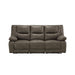 Acme Harumi Power Motion Sofa in Gray Leather-Aire 54895 image