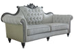 Acme Furniture House Delphine Leather Sofa in Ivory 58830 image