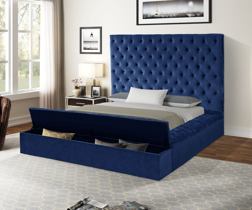 Nora Blue King Bed